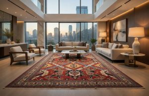 HAND MADE AFGHANI CARPET | GEOMATRIC DESIGN |  250X350CM | 8X11FT - Image 5