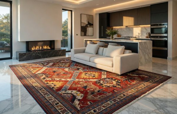 HAND MADE AFGHANI CARPET | GEOMATRIC DESIGN |  250X350CM | 8X11FT